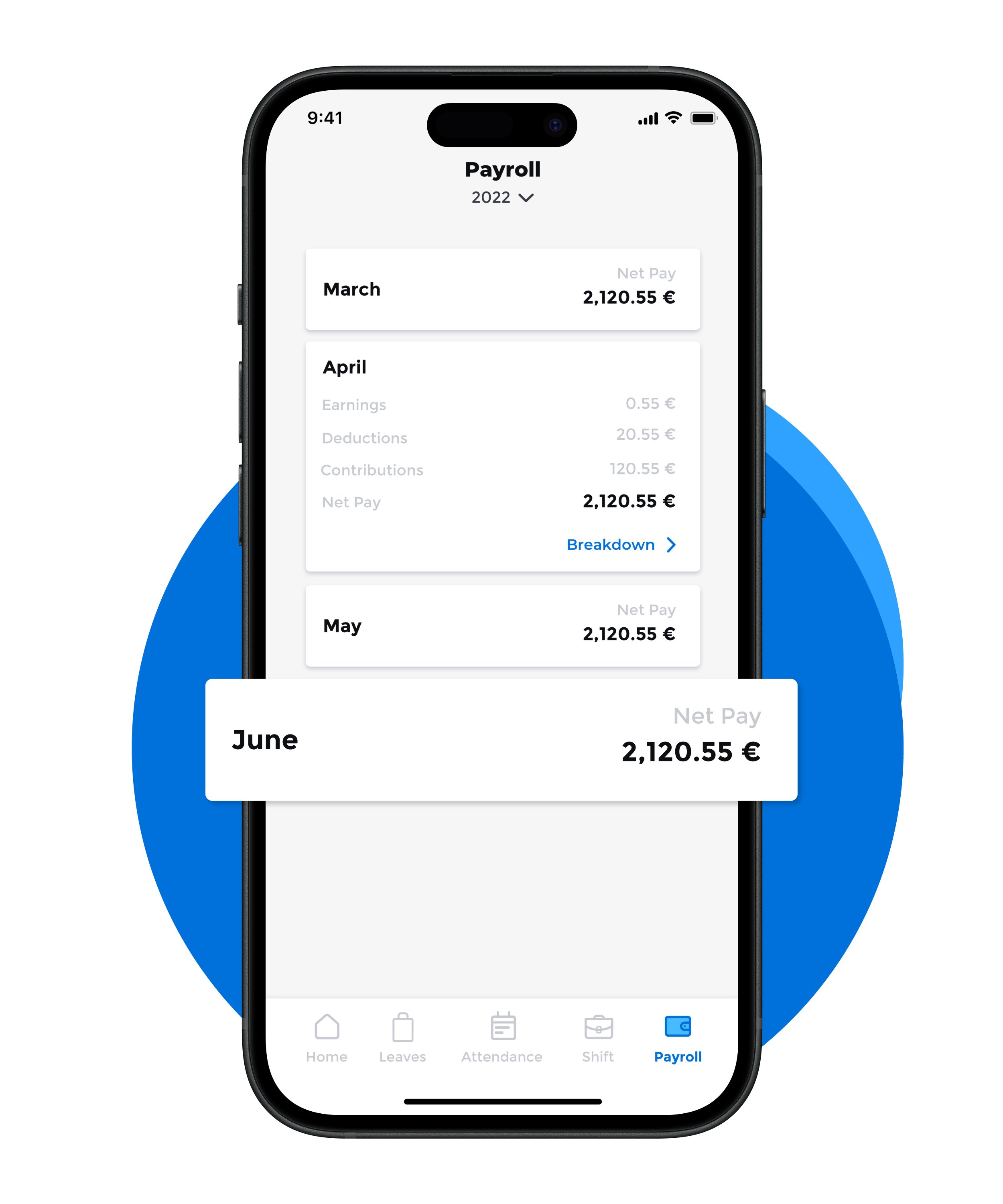 Your Payslips at a Glance