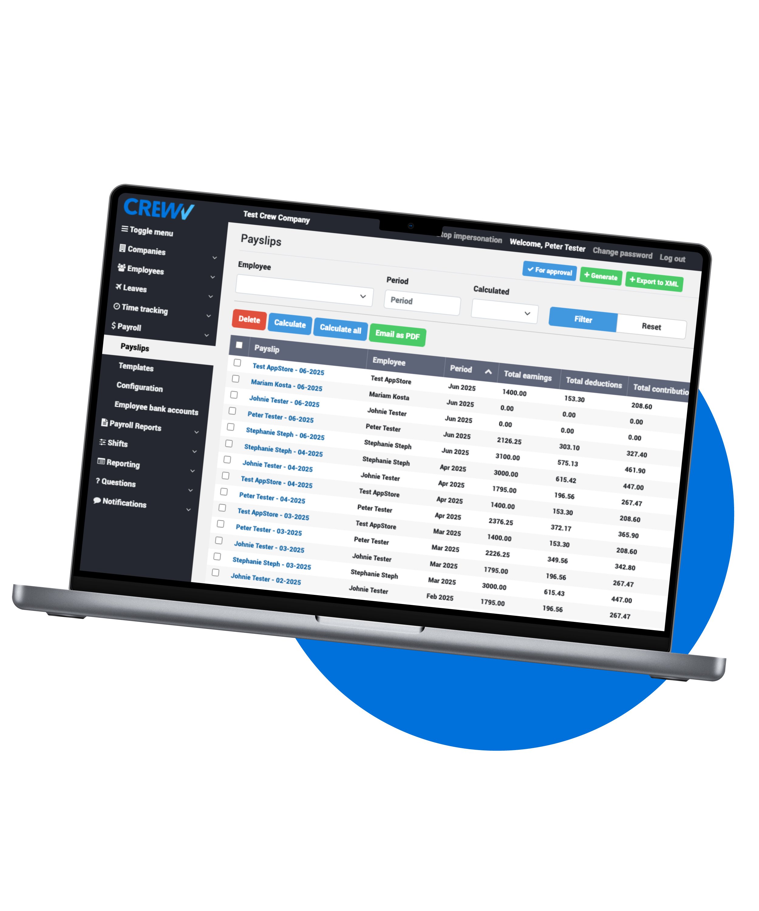 Setup the whole structure and rules of your company with ease